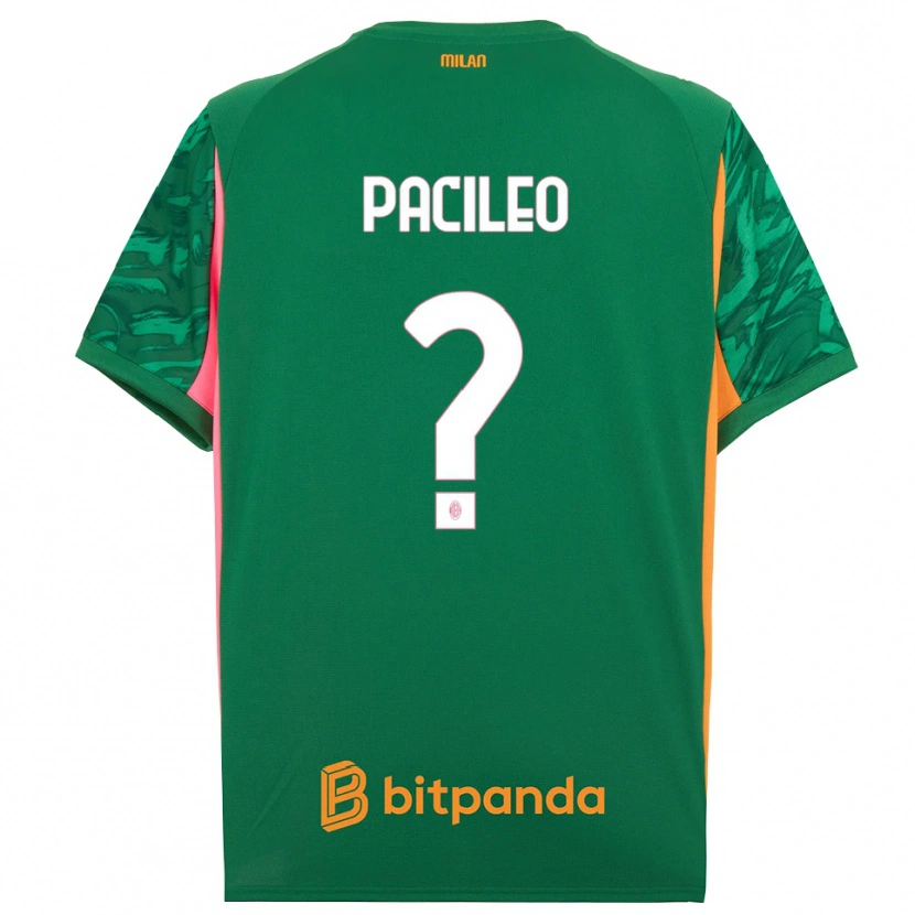 Danxen Niño Camiseta Alessandro Pacileo #0 Verde Naranja Rosa Portero Equipación 2025/26 La Camisa México