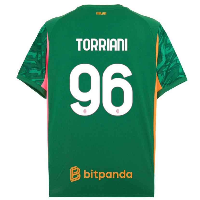 Danxen Niño Camiseta Lorenzo Torriani #96 Verde Naranja Rosa Portero Equipación 2025/26 La Camisa México