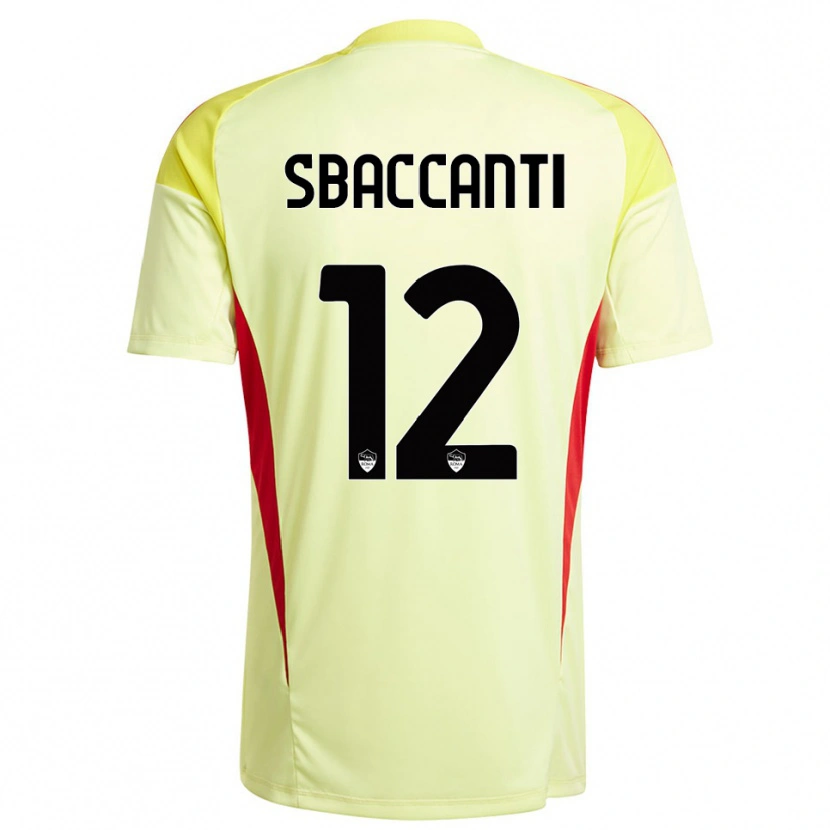 Danxen Niño Camiseta Christian Sbaccanti #12 Amarillo Claro Naranja Portero Equipación 2025/26 La Camisa México