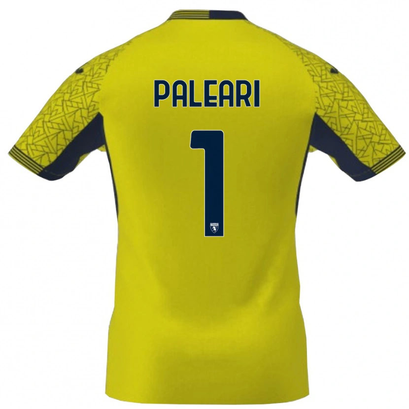 Danxen Niño Camiseta Alberto Paleari #1 Amarillo Negro Portero Equipación 2025/26 La Camisa México