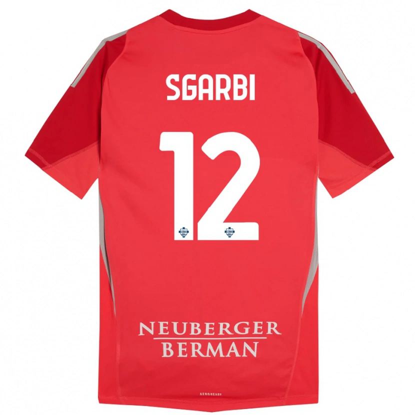 Danxen Niño Camiseta Dylan Sgarbi #12 Rojo Gris Portero Equipación 2025/26 La Camisa México