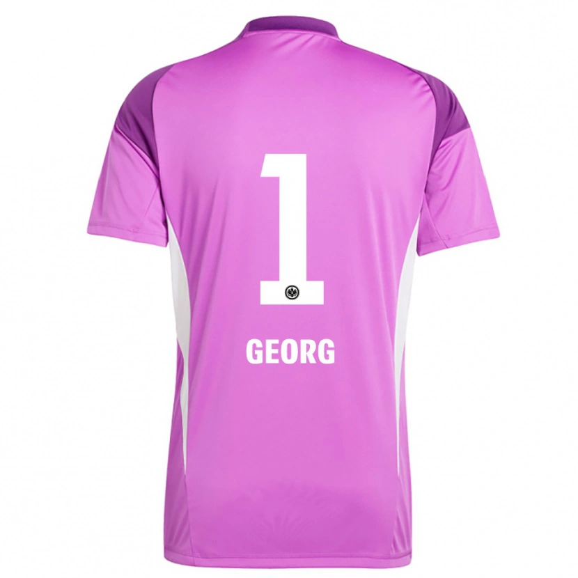Danxen Niño Camiseta Hannes Georg #1 Lila Blanco Portero Equipación 2025/26 La Camisa México
