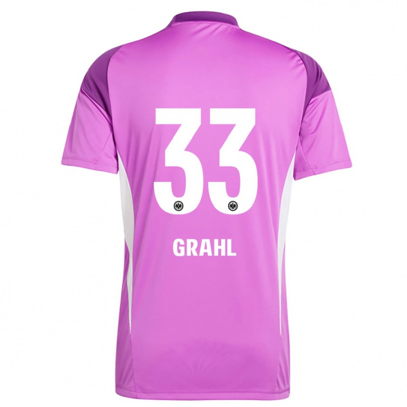 Danxen Niño Camiseta Jens Grahl #33 Lila Blanco Portero Equipación 2025/26 La Camisa México