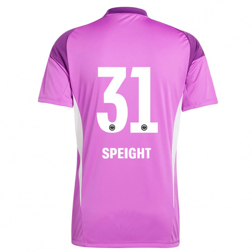 Danxen Niño Camiseta Benjamin Speight #31 Lila Blanco Portero Equipación 2025/26 La Camisa México