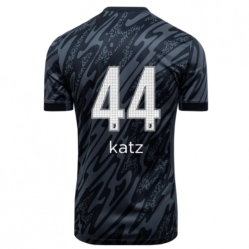 Danxen Niño Camiseta Kilian Katz #44 Negro Blanco Portero Equipación 2025/26 La Camisa México