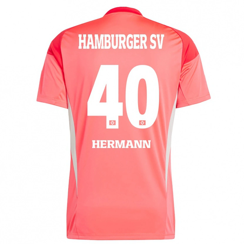 Danxen Niño Camiseta Hannes Hermann #40 Naranja Rojo Portero Equipación 2025/26 La Camisa México
