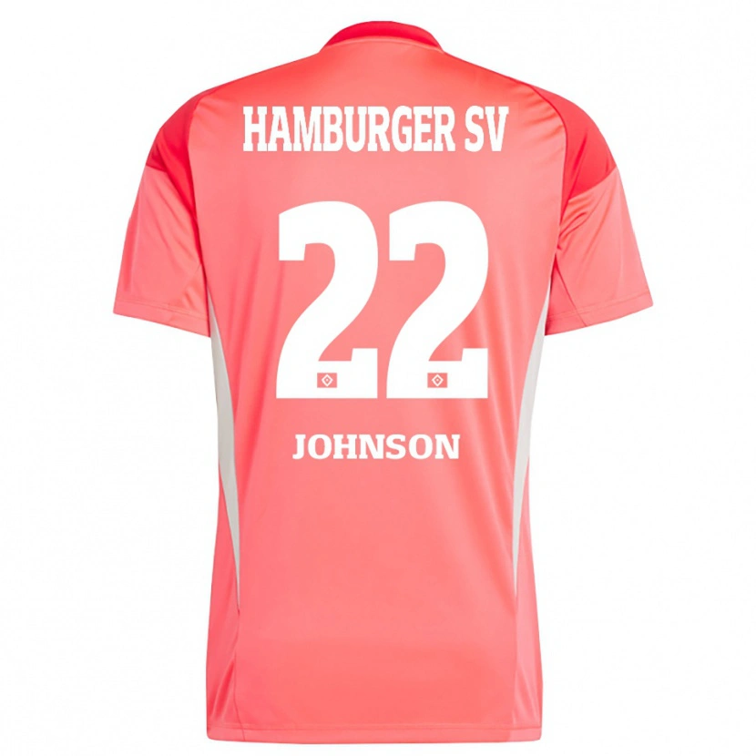 Danxen Niño Camiseta Emmanuel Johnson #22 Naranja Rojo Portero Equipación 2025/26 La Camisa México