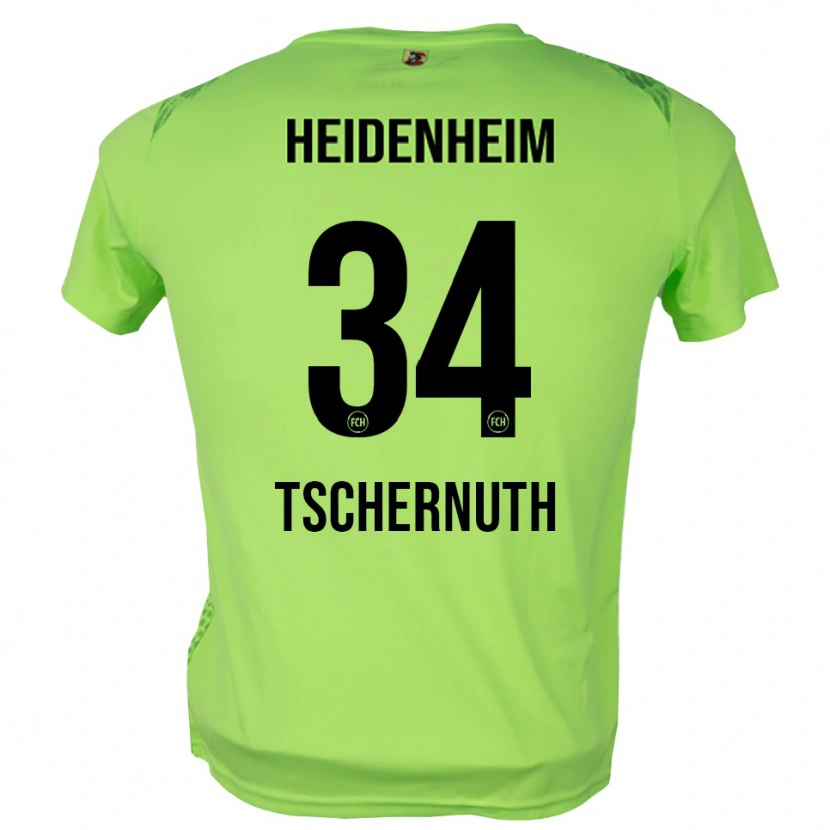 Danxen Niño Camiseta Paul Tschernuth #34 Verde Pálido Portero Equipación 2025/26 La Camisa México