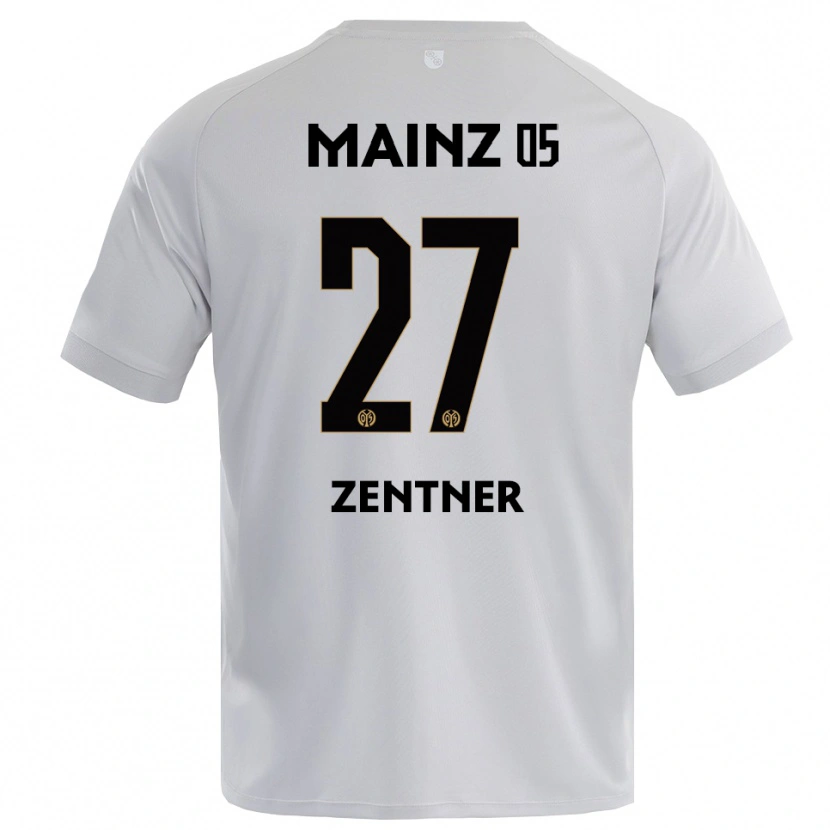 Danxen Niño Camiseta Robin Zentner #27 Gris Azul Claro Portero Equipación 2025/26 La Camisa México