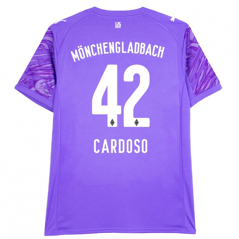 Danxen Niño Camiseta Tiago Pereira Cardoso #42 Lila Blanco Portero Equipación 2025/26 La Camisa México