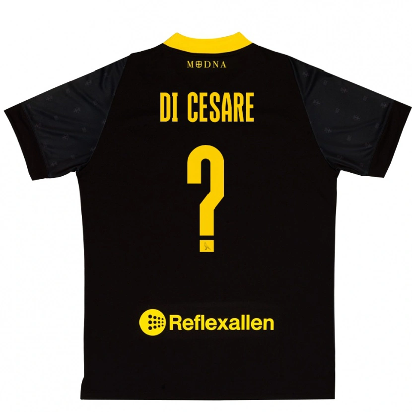 Danxen Niño Camiseta Gabriele Di Cesare #0 Amarillo Negro Portero Equipación 2025/26 La Camisa México