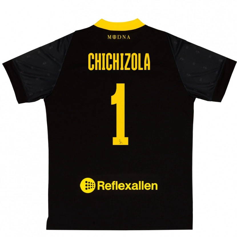 Danxen Niño Camiseta Leandro Chichizola #1 Amarillo Negro Portero Equipación 2025/26 La Camisa México