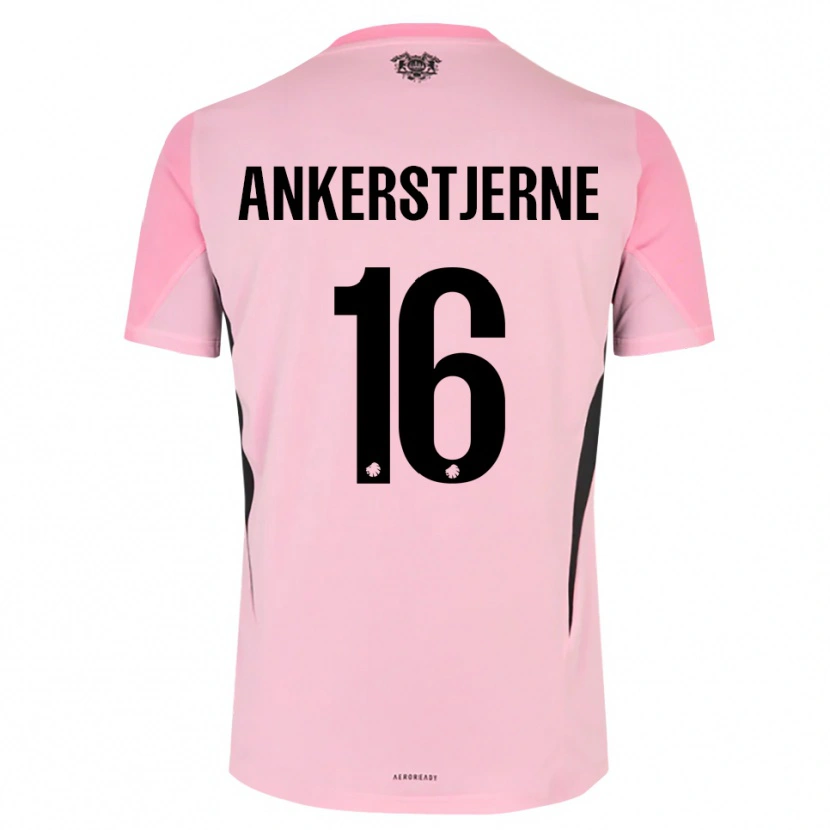Danxen Niño Camiseta Ida Ankerstjerne #16 Negro Rosa Portero Equipación 2025/26 La Camisa México