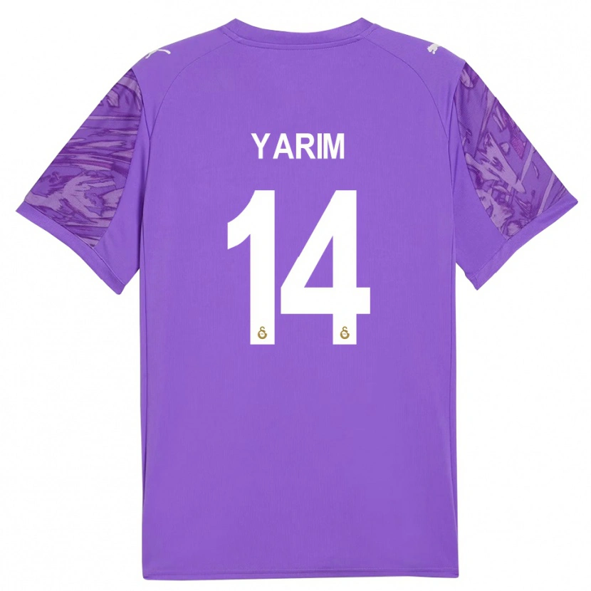 Danxen Niño Camiseta Esra Yarım #14 Blanco Morado Portero Equipación 2025/26 La Camisa México