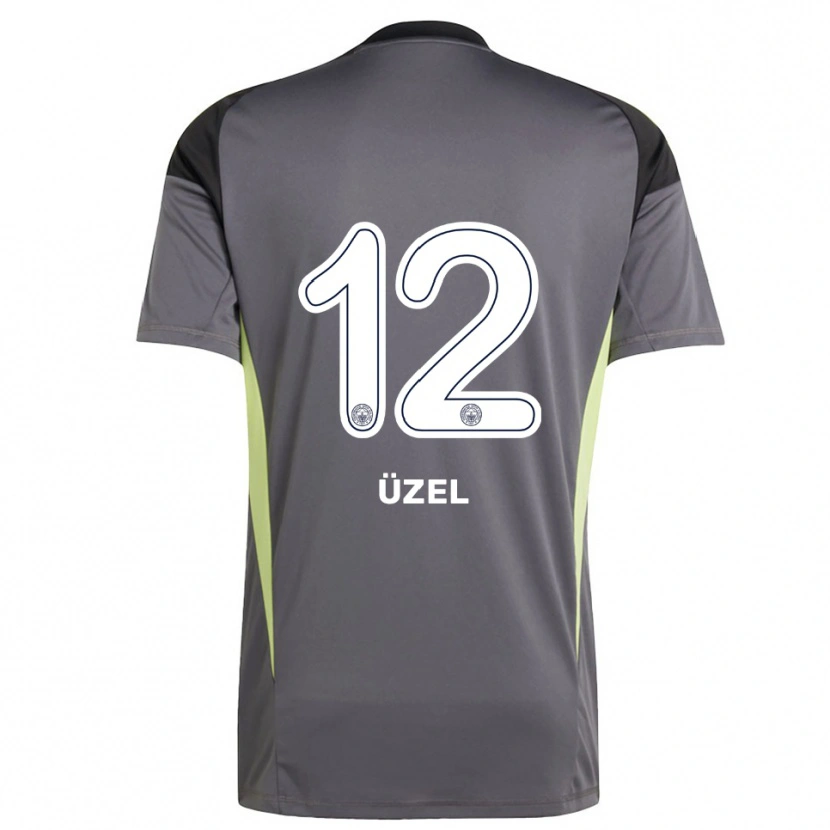 Danxen Niño Camiseta Nevzat Üzel #12 Gris Tenue Negro Portero Equipación 2025/26 La Camisa México