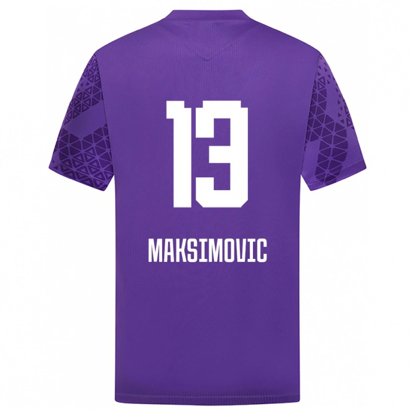 Danxen Niño Camiseta Filip Maksimovic #13 Blanco Índigo Portero Equipación 2025/26 La Camisa México