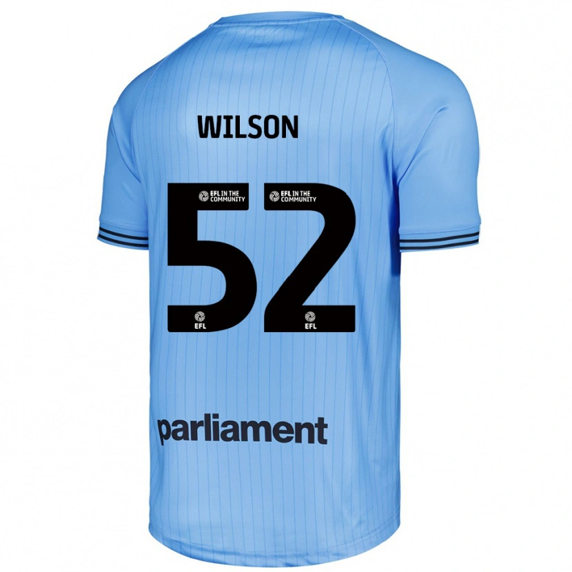 Danxen Hombre Camiseta Aston Wilson #52 Azul Claro Cielo Portero Equipación 2025/26 La Camisa México
