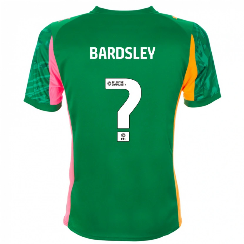 Danxen Hombre Camiseta Harvey Bardsley #0 Naranja Verde Portero Equipación 2025/26 La Camisa México