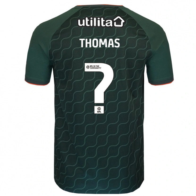 Danxen Hombre Camiseta Lucas Thomas #0 Verde Oscuro Portero Equipación 2025/26 La Camisa México