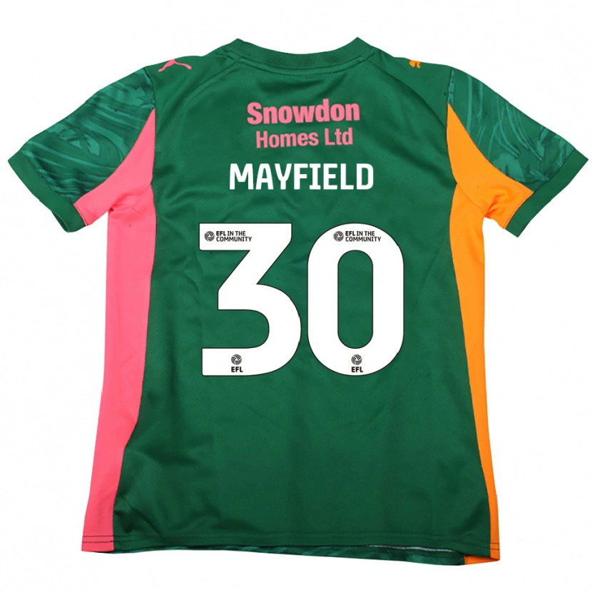 Danxen Hombre Camiseta Holly Mayfield #30 Verde Rosa Oscuro Portero Equipación 2025/26 La Camisa México