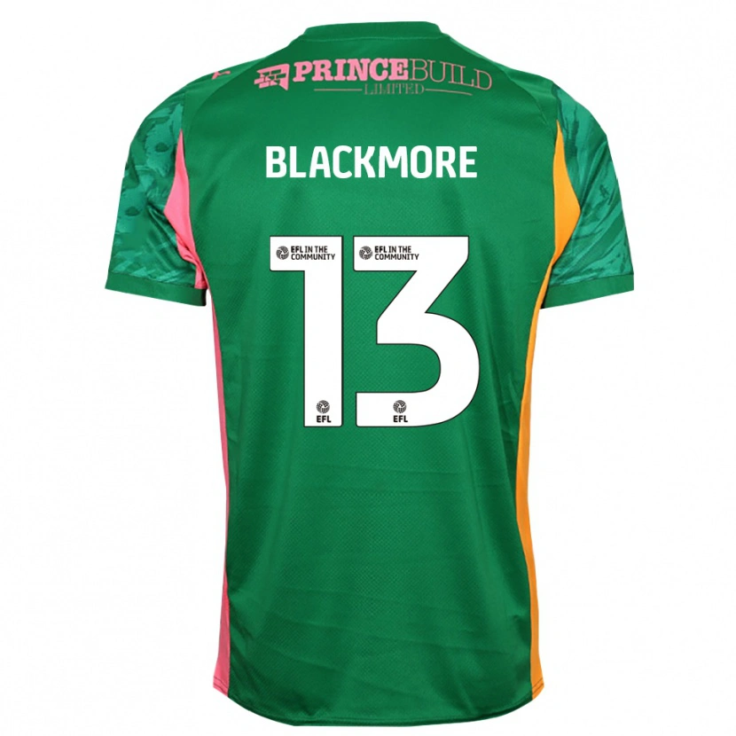 Danxen Hombre Camiseta Will Blackmore #13 Verde Rosa Portero Equipación 2025/26 La Camisa México