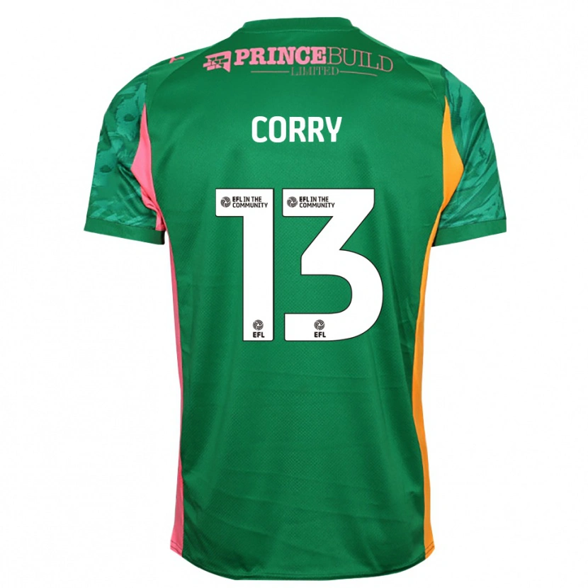 Danxen Hombre Camiseta Neive Corry #13 Verde Rosa Portero Equipación 2025/26 La Camisa México