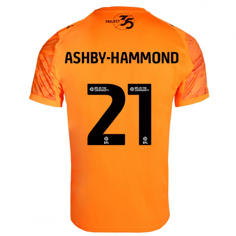 Danxen Hombre Camiseta Luca Ashby-Hammond #21 Negro Naranja Portero Equipación 2025/26 La Camisa México