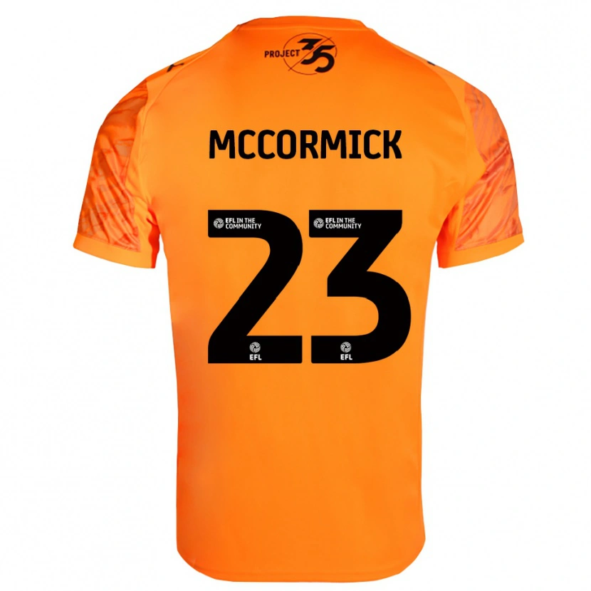 Danxen Hombre Camiseta Leo McCormick #23 Negro Naranja Portero Equipación 2025/26 La Camisa México