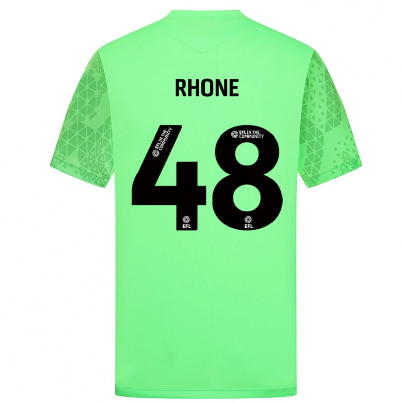 Danxen Hombre Camiseta Matthew Rowley #48 Verde Claro Portero Equipación 2025/26 La Camisa México