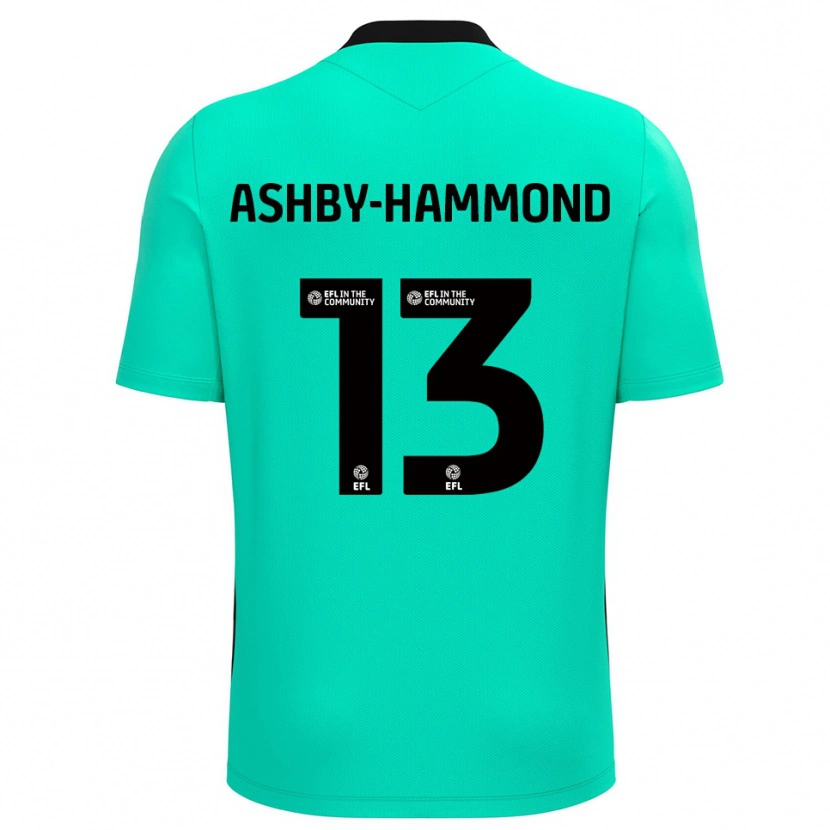 Danxen Hombre Camiseta Taye Ashby-Hammond #13 Turquesa Portero Equipación 2025/26 La Camisa México