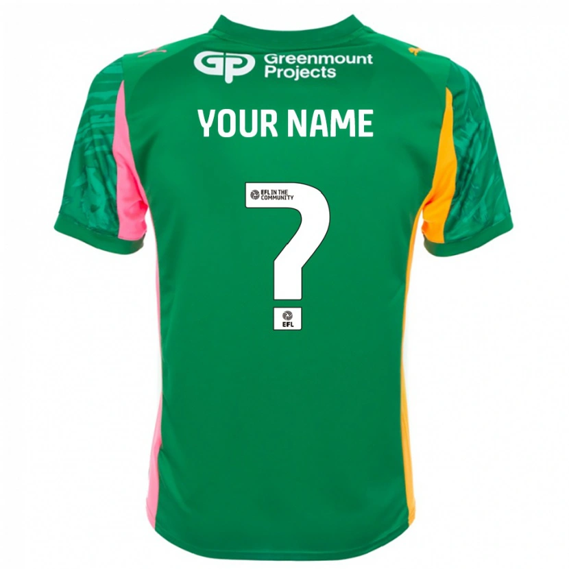 Danxen Hombre Camiseta Wigan Athletic Verde Rosa Naranja Portero Equipación 2025/26 La Camisa México