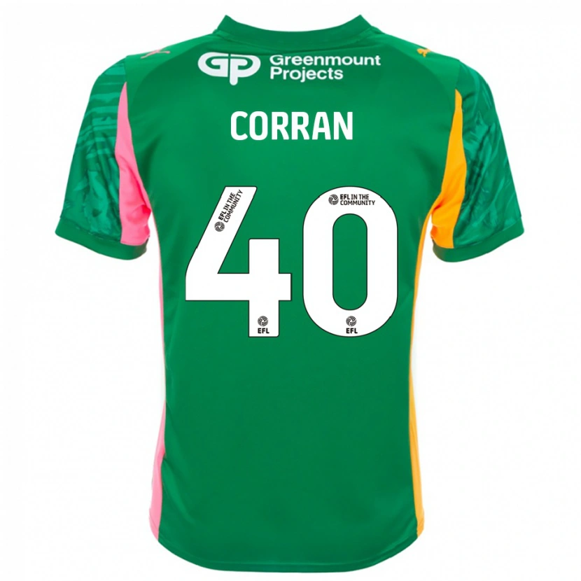 Danxen Hombre Camiseta Matthew Corran #40 Verde Rosa Naranja Portero Equipación 2025/26 La Camisa México