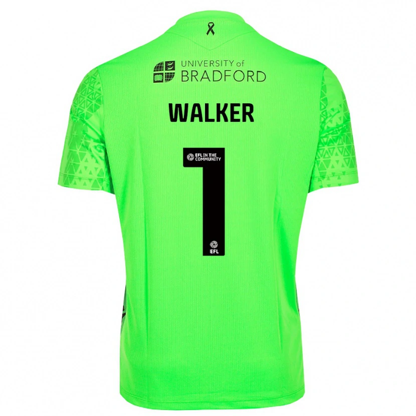 Danxen Hombre Camiseta Sam Walker #1 Verde Primavera Portero Equipación 2025/26 La Camisa México
