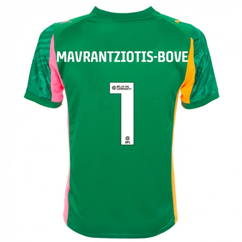 Danxen Hombre Camiseta Kane Mavrantziotis-Bove #1 Verde Rosa Blanco Portero Equipación 2025/26 La Camisa México