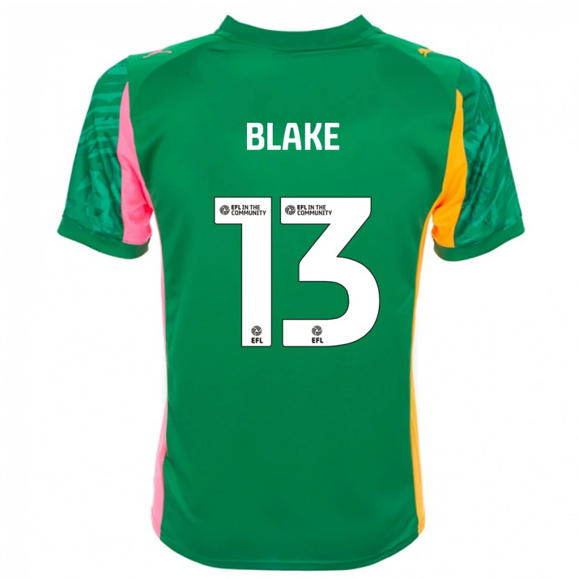Danxen Hombre Camiseta Billy Blake #13 Verde Rosa Blanco Portero Equipación 2025/26 La Camisa México