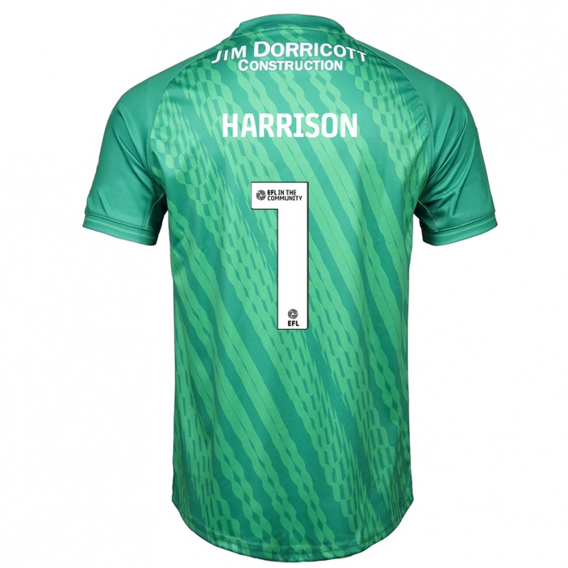 Danxen Hombre Camiseta Elyh Harrison #1 Verde Turquesa Portero Equipación 2025/26 La Camisa México