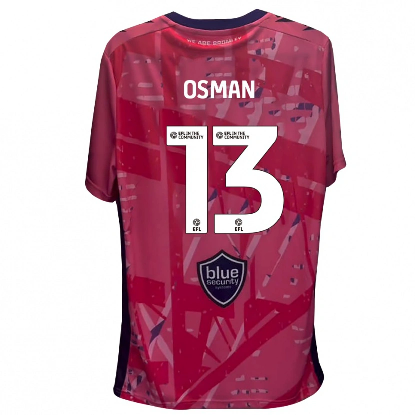 Danxen Hombre Camiseta Cemal Osman #13 Blanco Rosa Portero Equipación 2025/26 La Camisa México