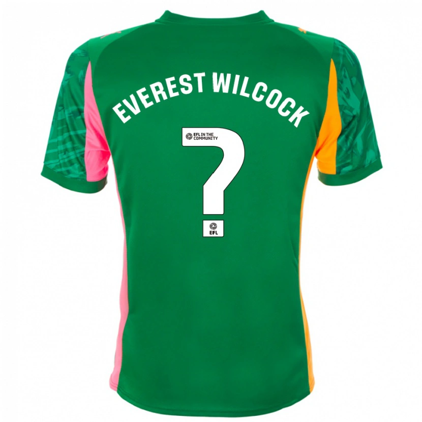 Danxen Hombre Camiseta Tom Everest Wilcock #0 Verde Rosa Naranja Portero Equipación 2025/26 La Camisa México