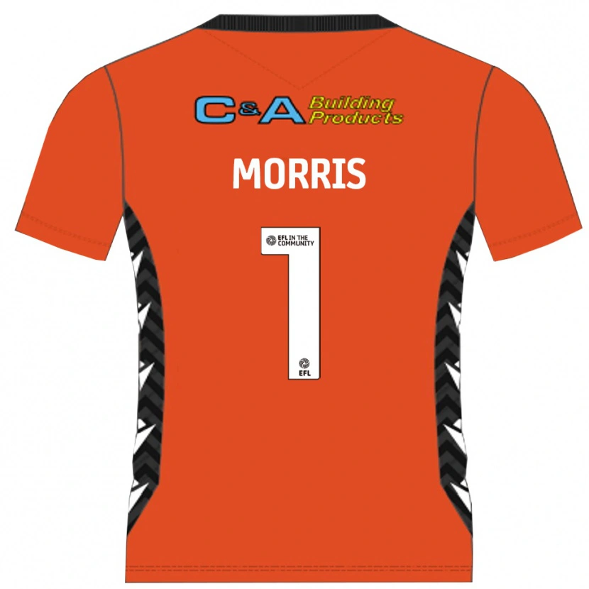 Danxen Hombre Camiseta Glenn Morris #1 Negro Naranja Portero Equipación 2025/26 La Camisa México