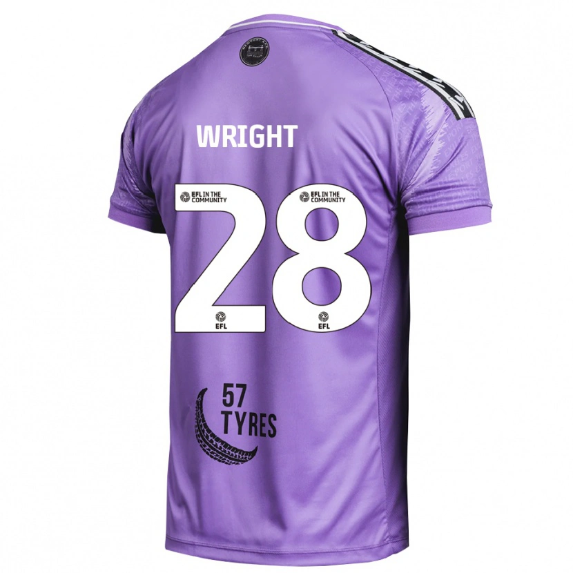 Danxen Hombre Camiseta Jordan Wright #28 Morado Claro Portero Equipación 2025/26 La Camisa México