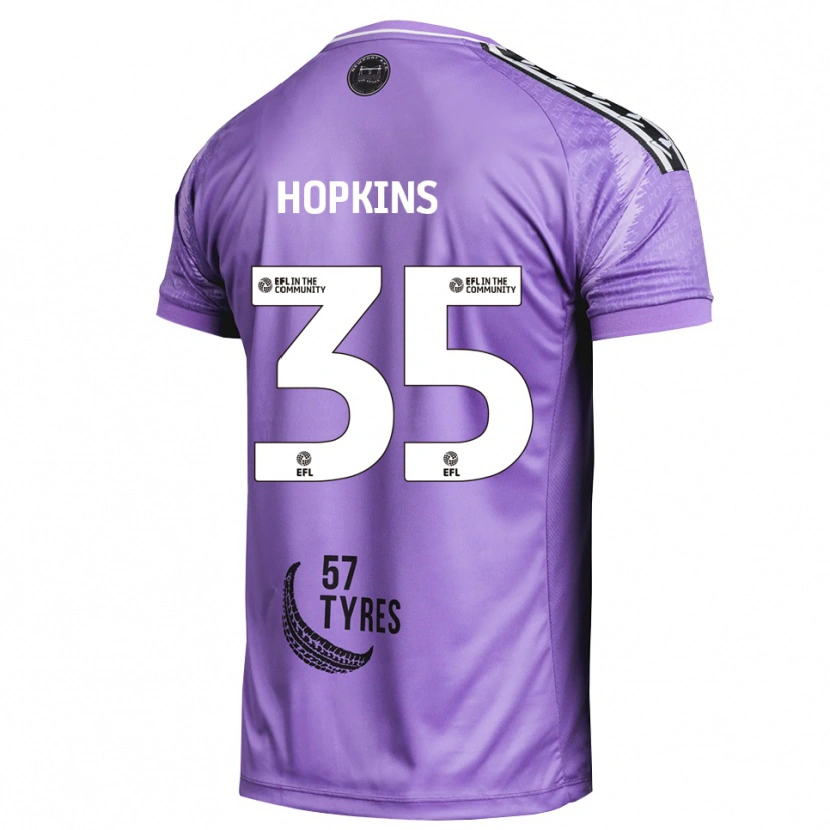 Danxen Hombre Camiseta Bailey Hopkins #35 Morado Claro Portero Equipación 2025/26 La Camisa México