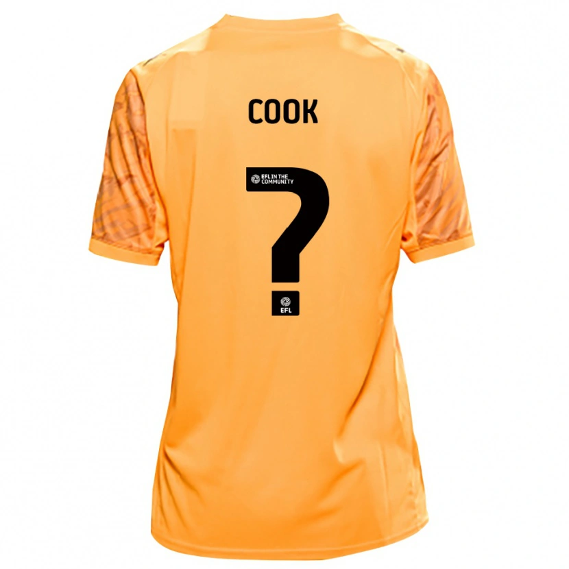 Danxen Hombre Camiseta Cook #0 Negro Naranja Portero Equipación 2025/26 La Camisa México