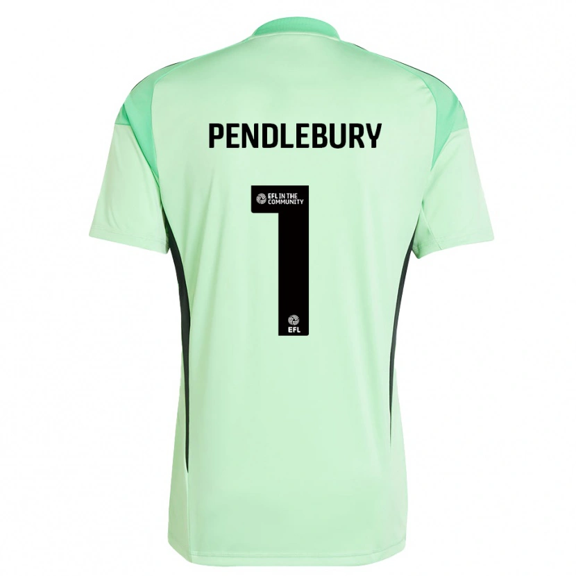 Danxen Hombre Camiseta Izzy Pendlebury #1 Negro Verde Claro Portero Equipación 2025/26 La Camisa México