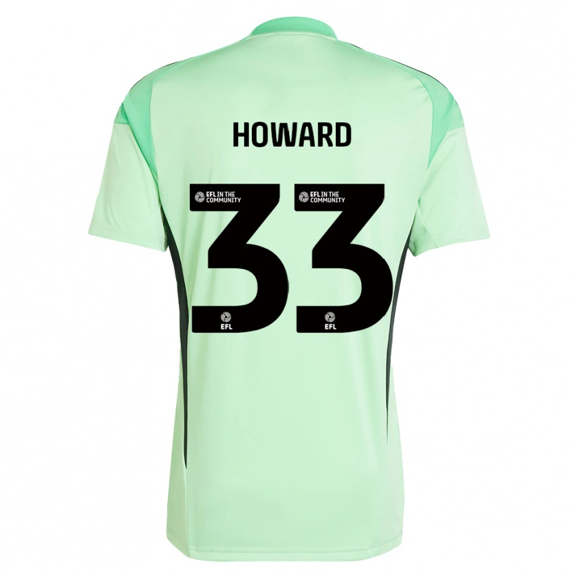 Danxen Hombre Camiseta Mark Howard #33 Negro Verde Claro Portero Equipación 2025/26 La Camisa México
