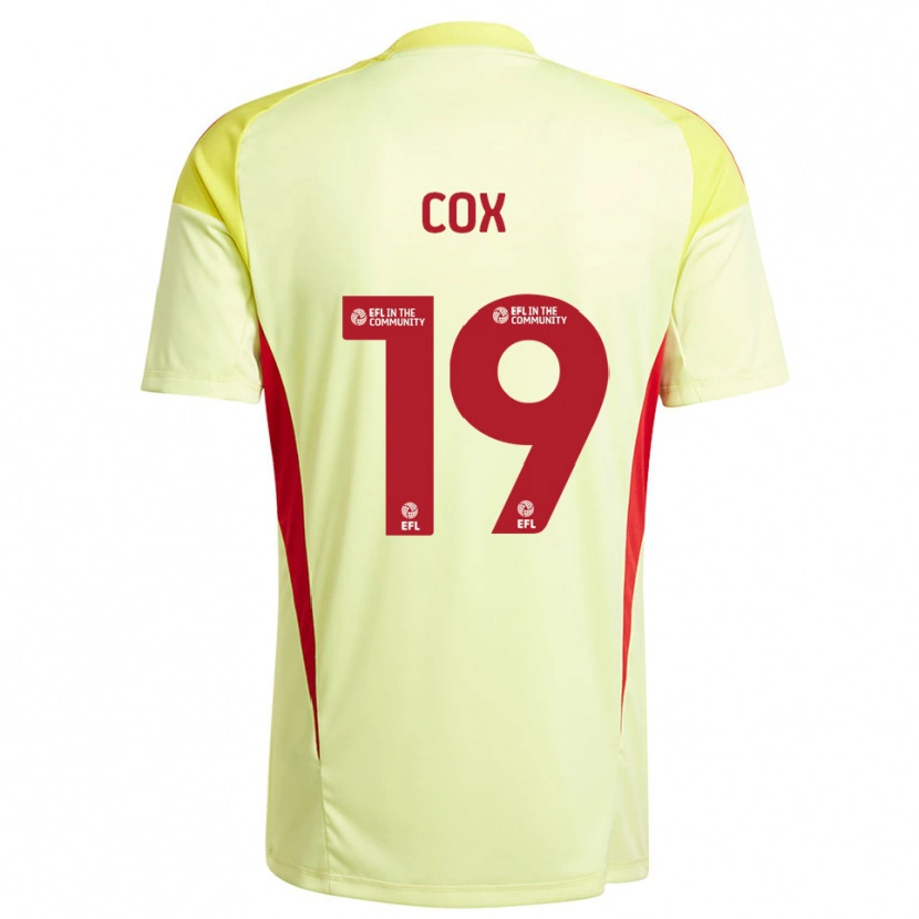Danxen Hombre Camiseta Hannah Cox #19 Amarillo Pálido Portero Equipación 2025/26 La Camisa México