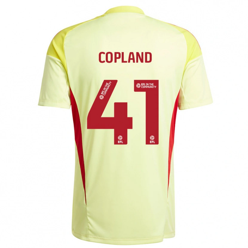 Danxen Hombre Camiseta Jack Copland #41 Amarillo Pálido Portero Equipación 2025/26 La Camisa México