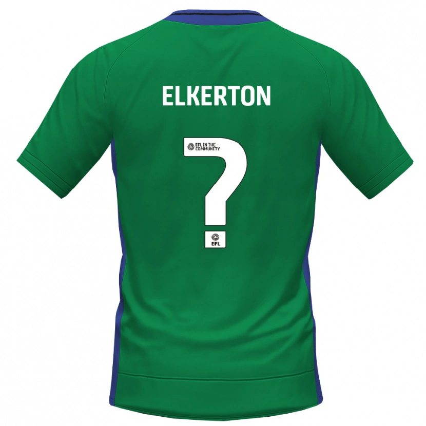 Danxen Hombre Camiseta Ava Elkerton #0 Azul Verde Portero Equipación 2025/26 La Camisa México