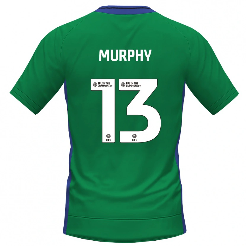 Danxen Hombre Camiseta Joe Murphy #13 Azul Verde Portero Equipación 2025/26 La Camisa México
