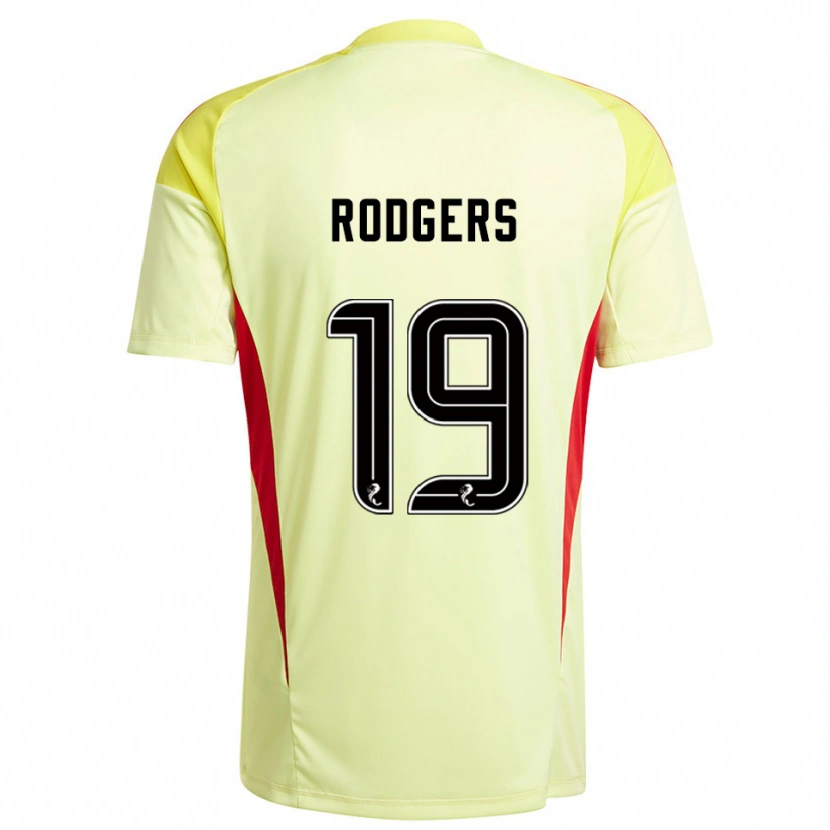 Danxen Hombre Camiseta Lisa Rodgers #19 Negro Rojo Amarillo Portero Equipación 2025/26 La Camisa México