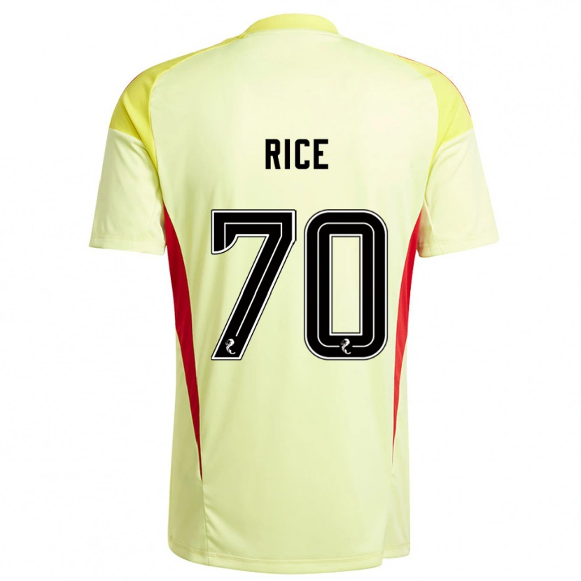 Danxen Hombre Camiseta Aidan Rice #70 Negro Rojo Amarillo Portero Equipación 2025/26 La Camisa México